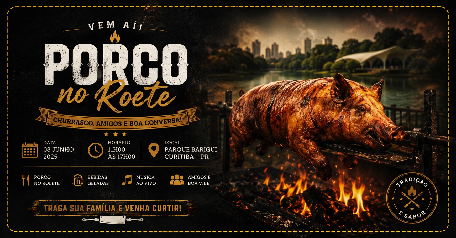 Porco no Rolete - CWB